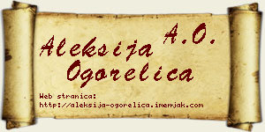 Aleksija Ogorelica vizit kartica